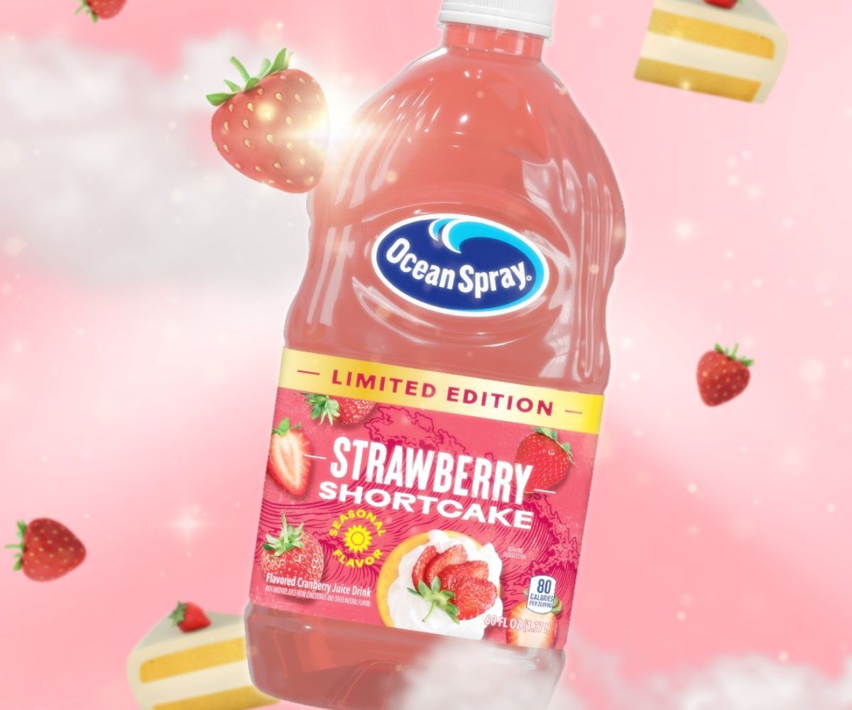 Ocean Spray Strawberry Margarita Mixer - 32oz Bottle Real Fruit Juice Cocktail Mix