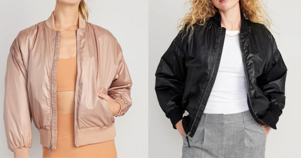 Old Navy Oversized Water-Resistant Bomber Jacket for Women