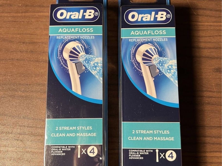 2 boxes of Oral-B Water Flosser Advanced Aquafloss