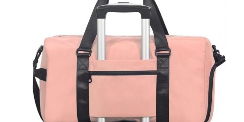 Gym Duffle Bag AND Matching Toiletry Bag Only $11.98 on Amazon (Perfect for Travel)