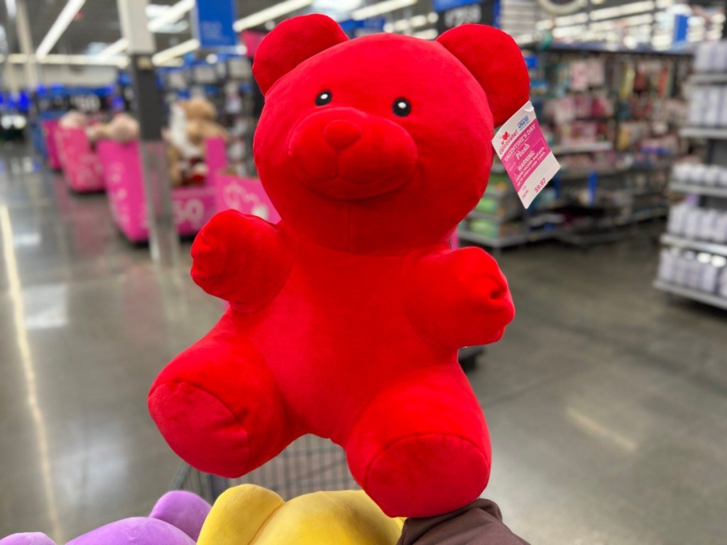 Red Gummy Bear Plush at Walmart