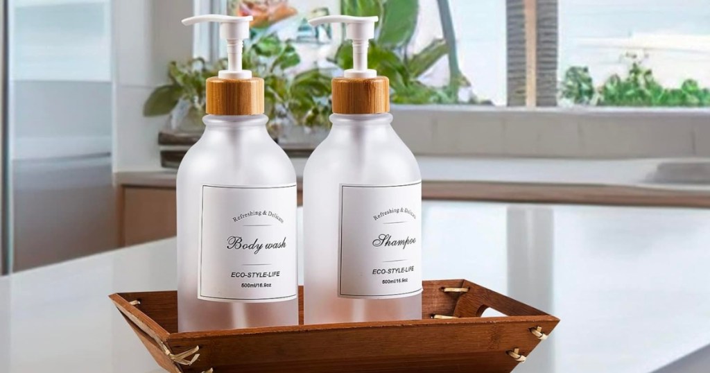 Refillable Shampoo and Conditioner Bottles