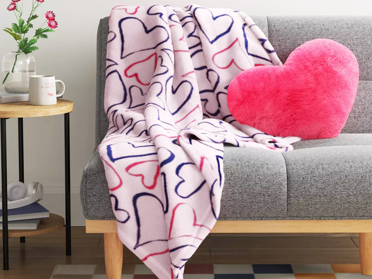 Valentine’s Day Throw Blankets Just $10 on Target.com