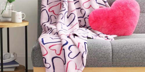 Valentine’s Day Throw Blankets Just $10 on Target.com