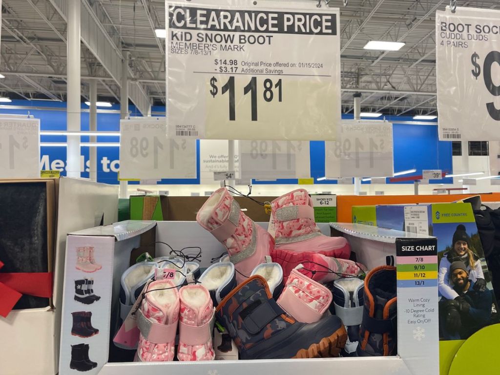 Member's mark Kids Snow Boots on clearance at Sam's Club