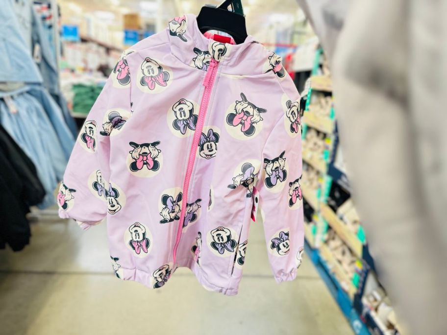 Sam's Club Minnie Mouse Kids Hooded Rain Jacket