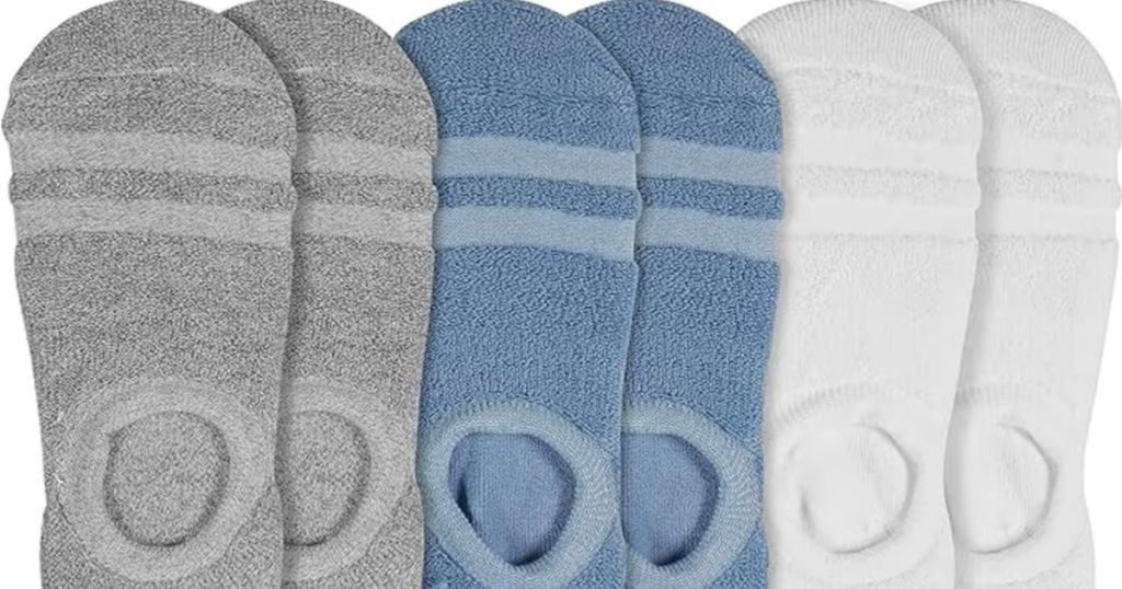 Sof Sole Women’s Reverse Terry Soft Comfort Socks 6-Pack