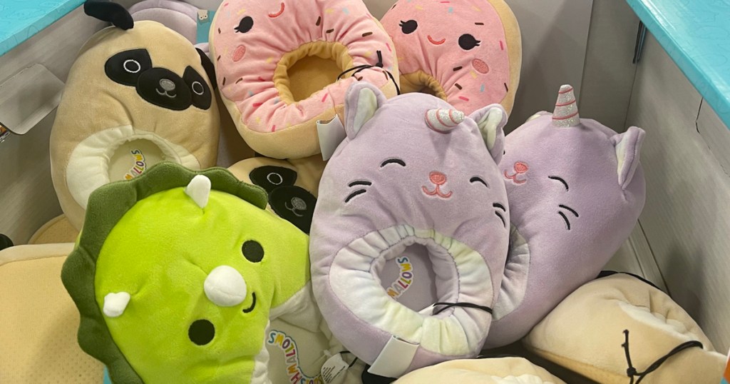 Box of Squishmallow Slippers at Sam’s Club