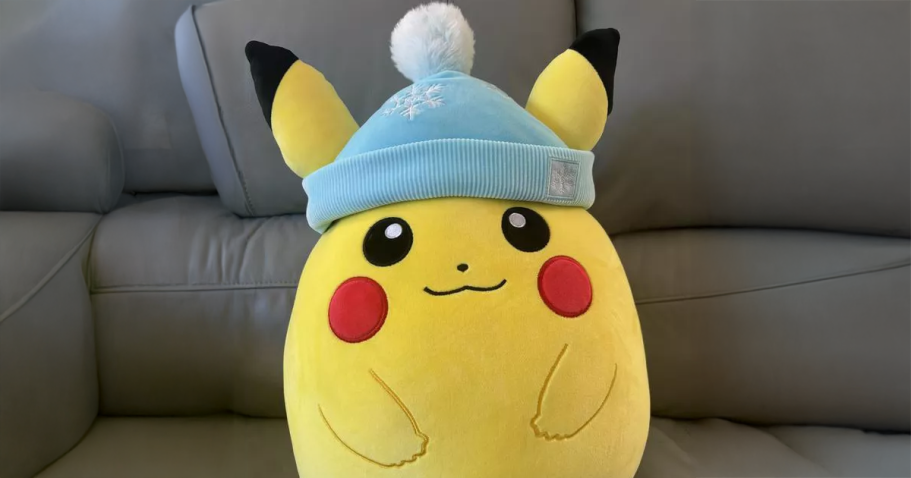 Pokémon Squishmallows 14″ Pikachu Holiday Plush Just $24.99 on Target.com