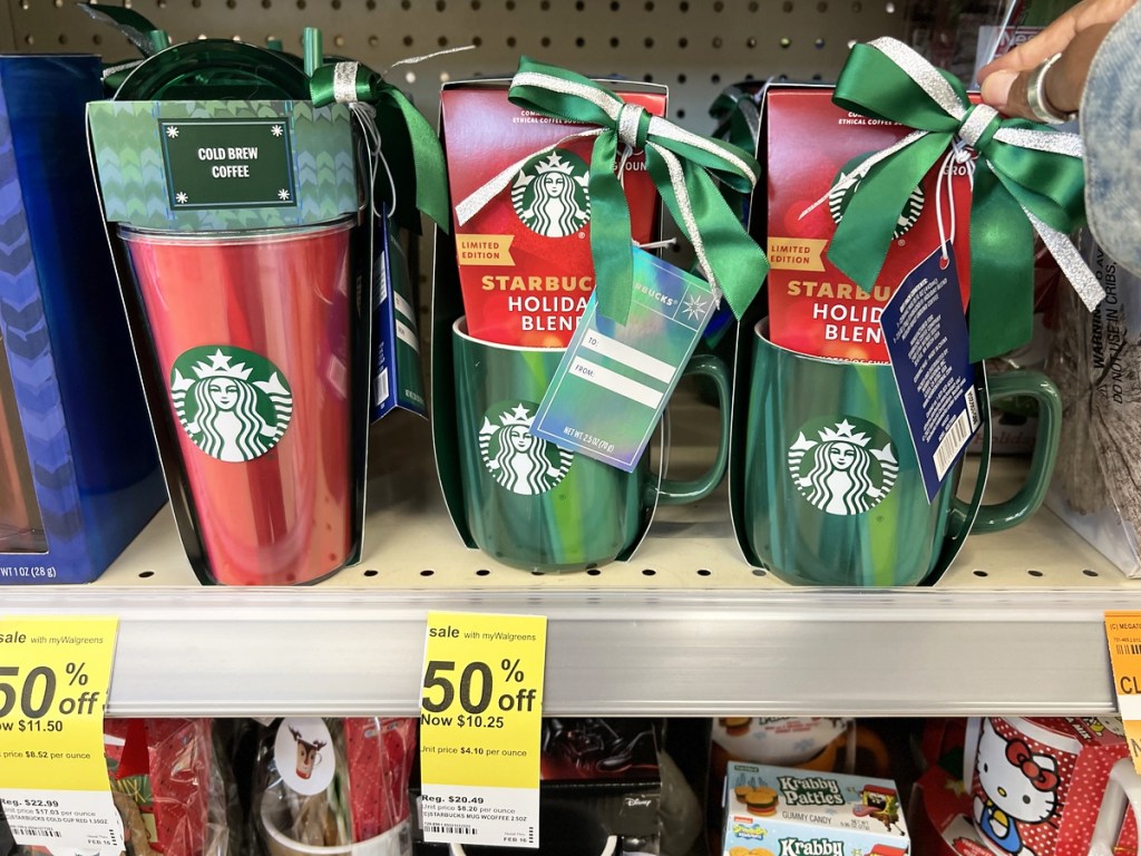 Starbucks Gift Sets on clearance at Walgreens
