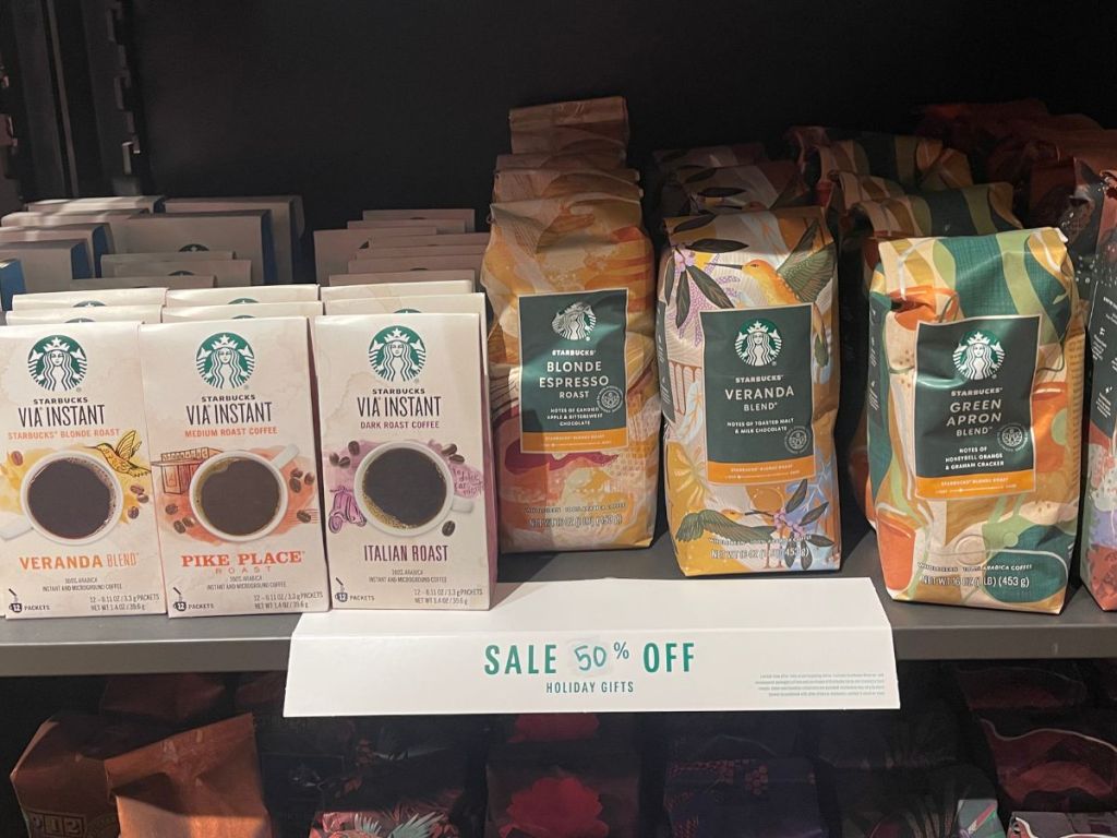 Starbucks Via Instant Coffee and Bagged Coffee