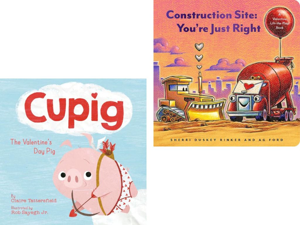 Cupig and Construction Site Valentine's Day Books from target