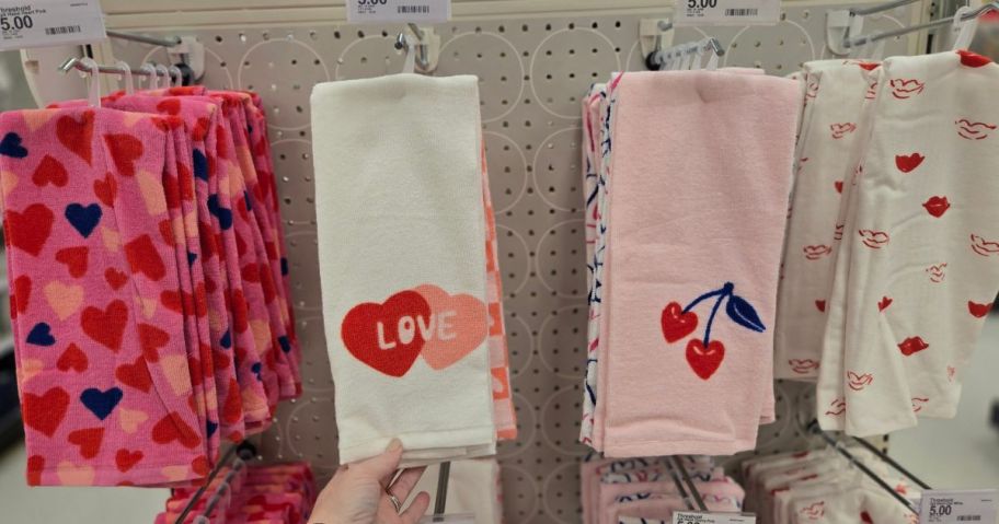 Target Valentine's Day Hand Towels