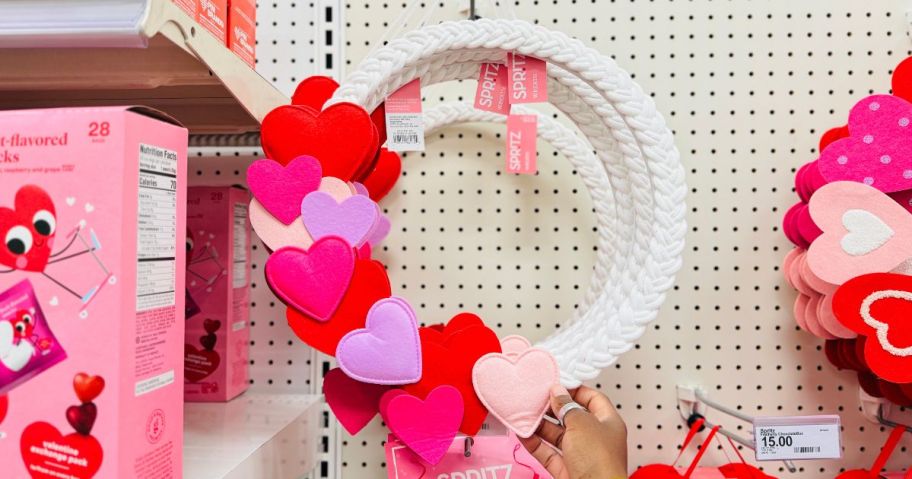 Target Valentine's Day Hearts Wreath