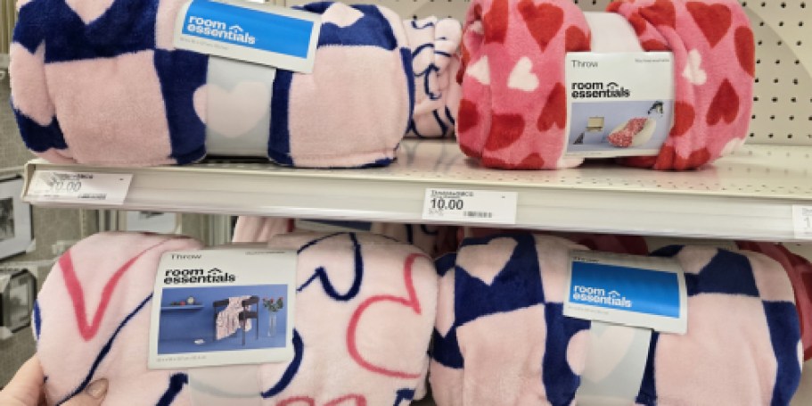 Valentine’s Day Throw Blankets Just $10 on Target.com