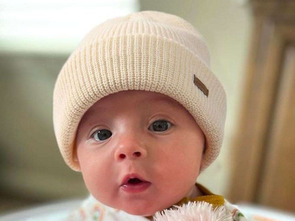 baby wearing Toddler and Baby Beanie Hat