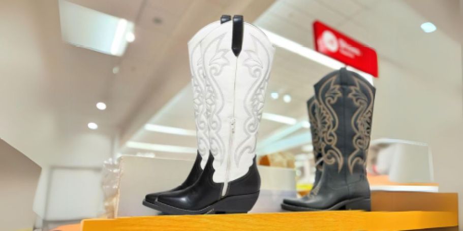 Trendy Western Boots w/ Memory Foam Insole ONLY $27 on Target.com (Regularly $45)