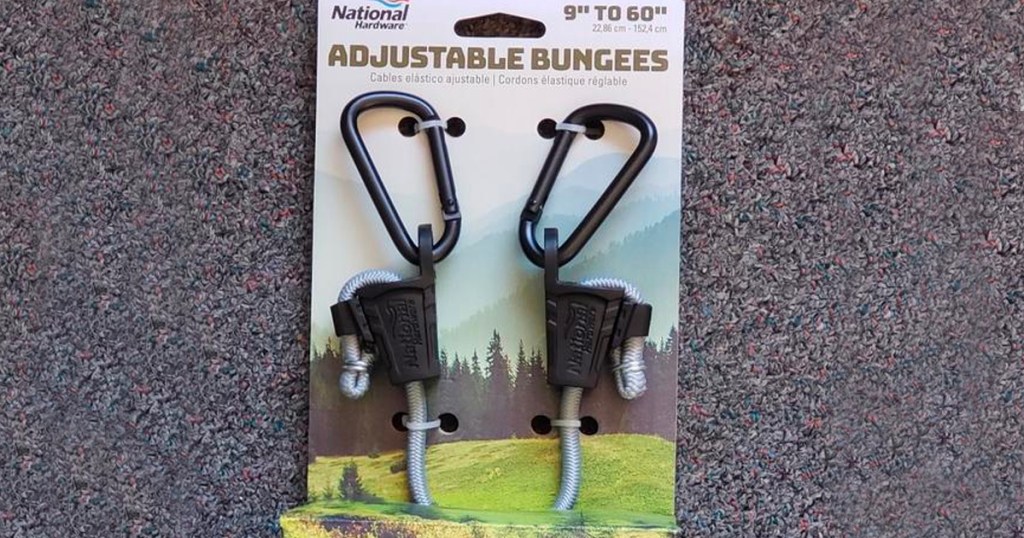 a 2 pack of adjustable bungee cords