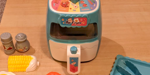 Kids Air Fryer Toy ONLY $16.99 on Amazon (The Play Food Even Changes Colors!)