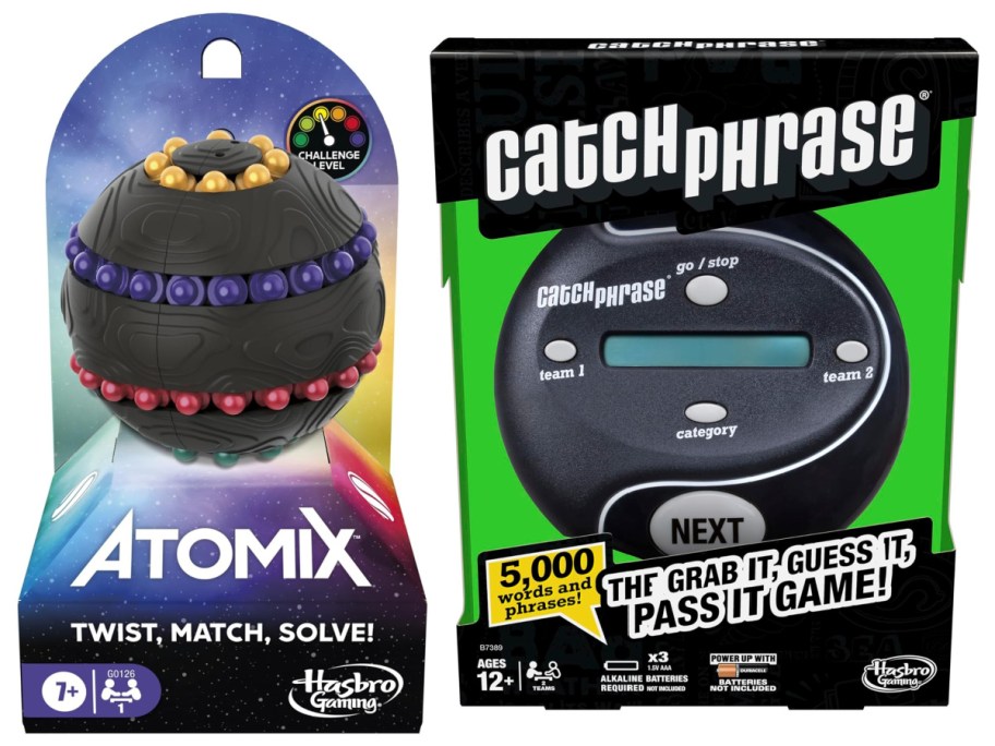 atomix and catch phrase board games