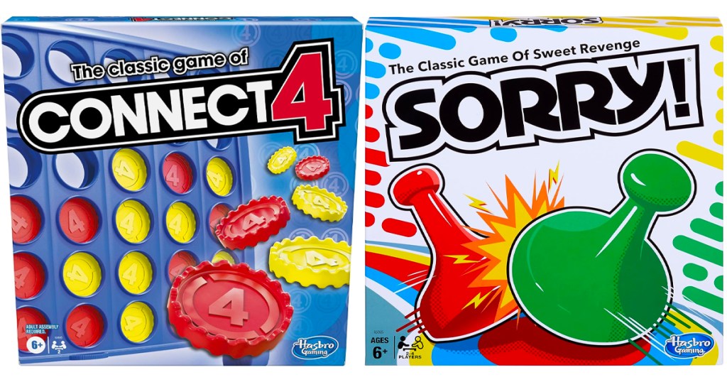 connect 4 and sorry board games