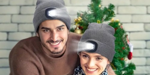 LED Rechargeable Beanie Hat Just $9.49 on Amazon | Lasts Up to 4 Hours on One Charge