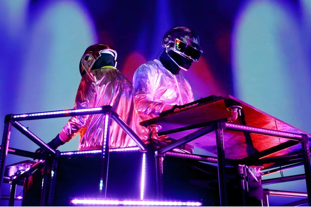 daft punk performing on stage