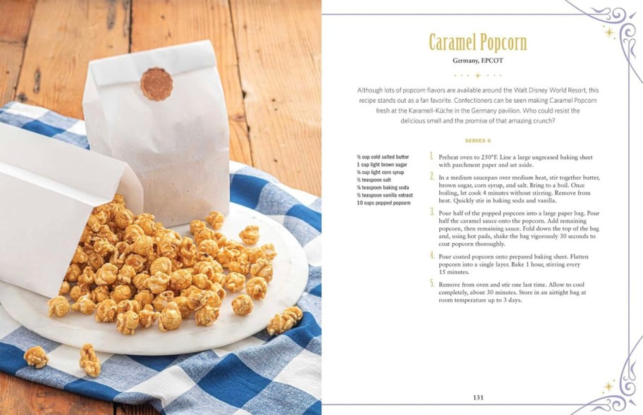 caramel popcorn recipe and photo 