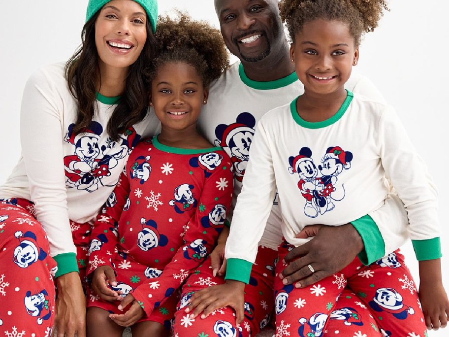 disney christmas minnie and mickey mouse pjs