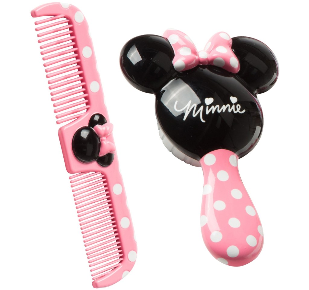 Minnie Mouse hairbrush and comb