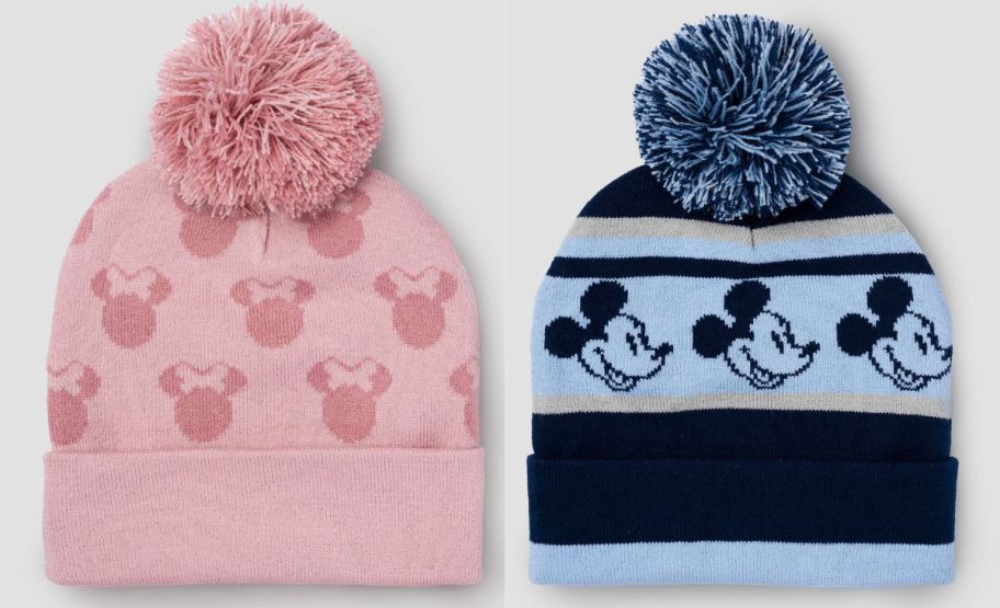 two toddler disney beanies