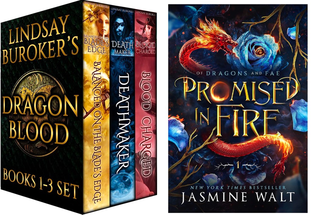 dragons blood and promised fire book covers