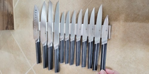 Magnetic Knife Holder Only $14.99 on Amazon (Frees Up Counter & Drawer Space)