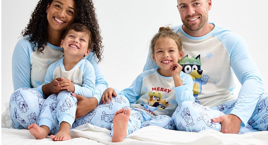 Kohl’s Matching Family Pajamas Stacking Offers = Bluey, The Grinch, & More from $14.95