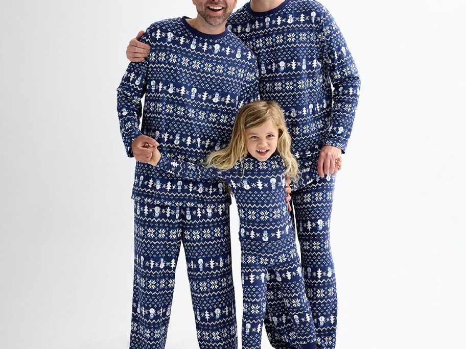 family wearing faries pajamas