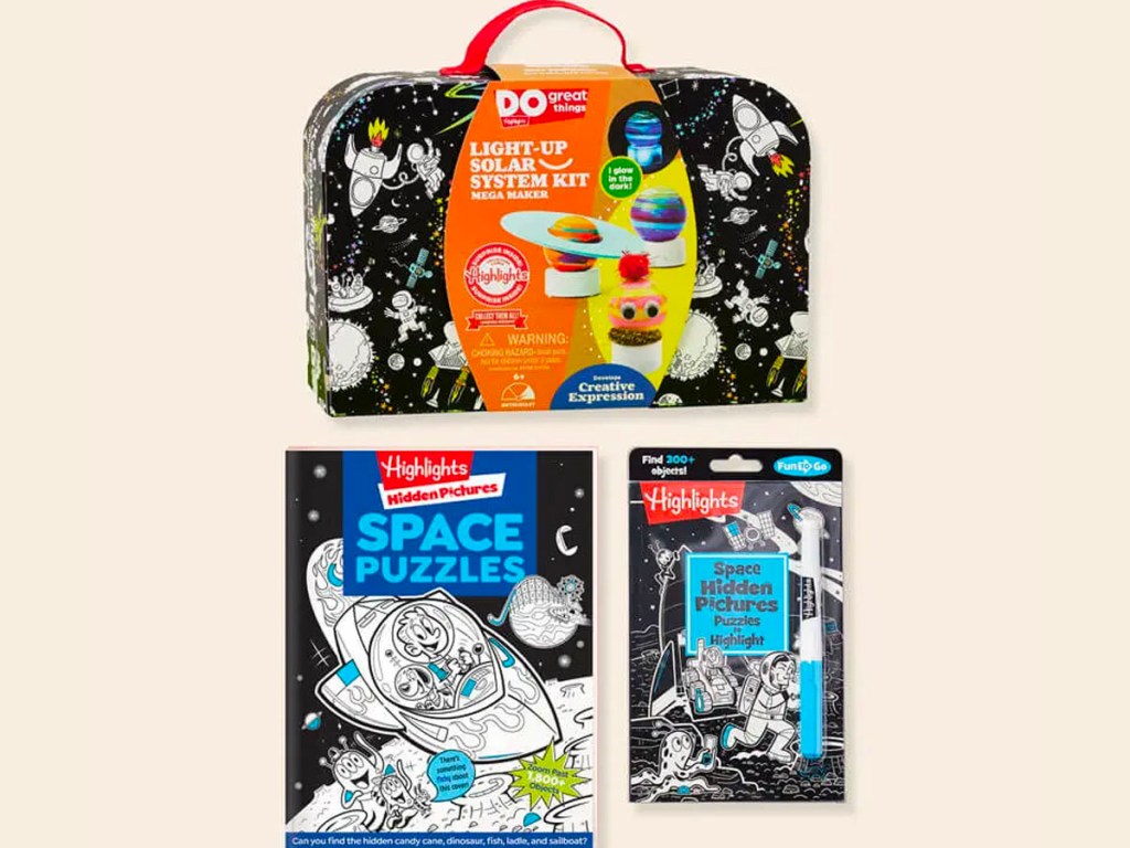 highlights space craft kit and books set