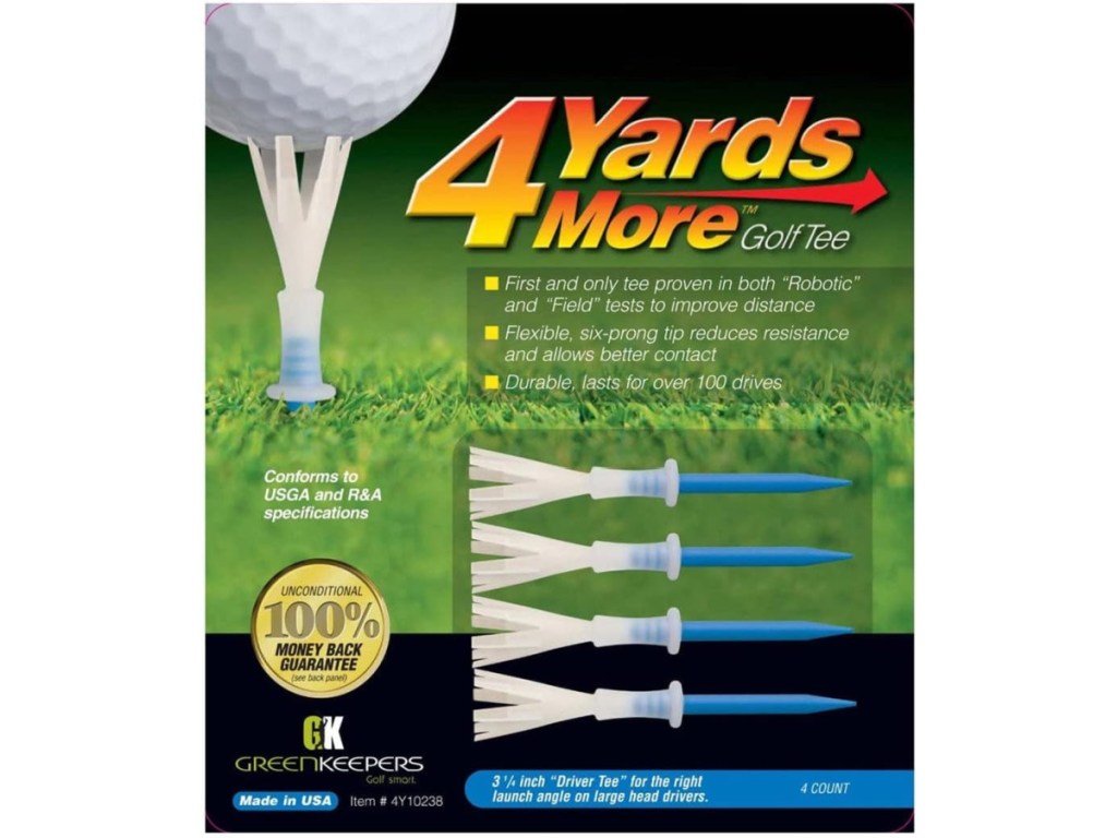 Green Keepers 4 Yards More Golf Tee 