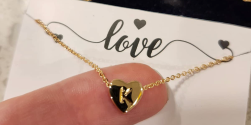 Heart Initial Necklace Just $5 on Amazon (Reg. $15) | Comes in a Gift Box!