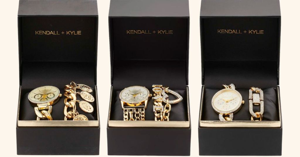 3 kendall and kylie watches in gift boxes