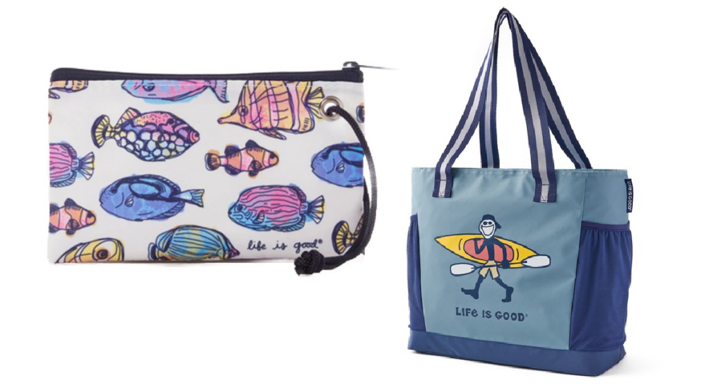 fish wristlet and cooler bag