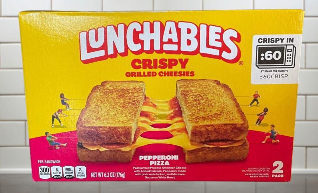 lunchables grilled cheese on counter