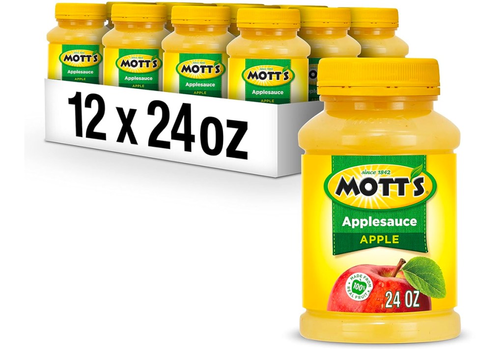 motts applesauce jars in box