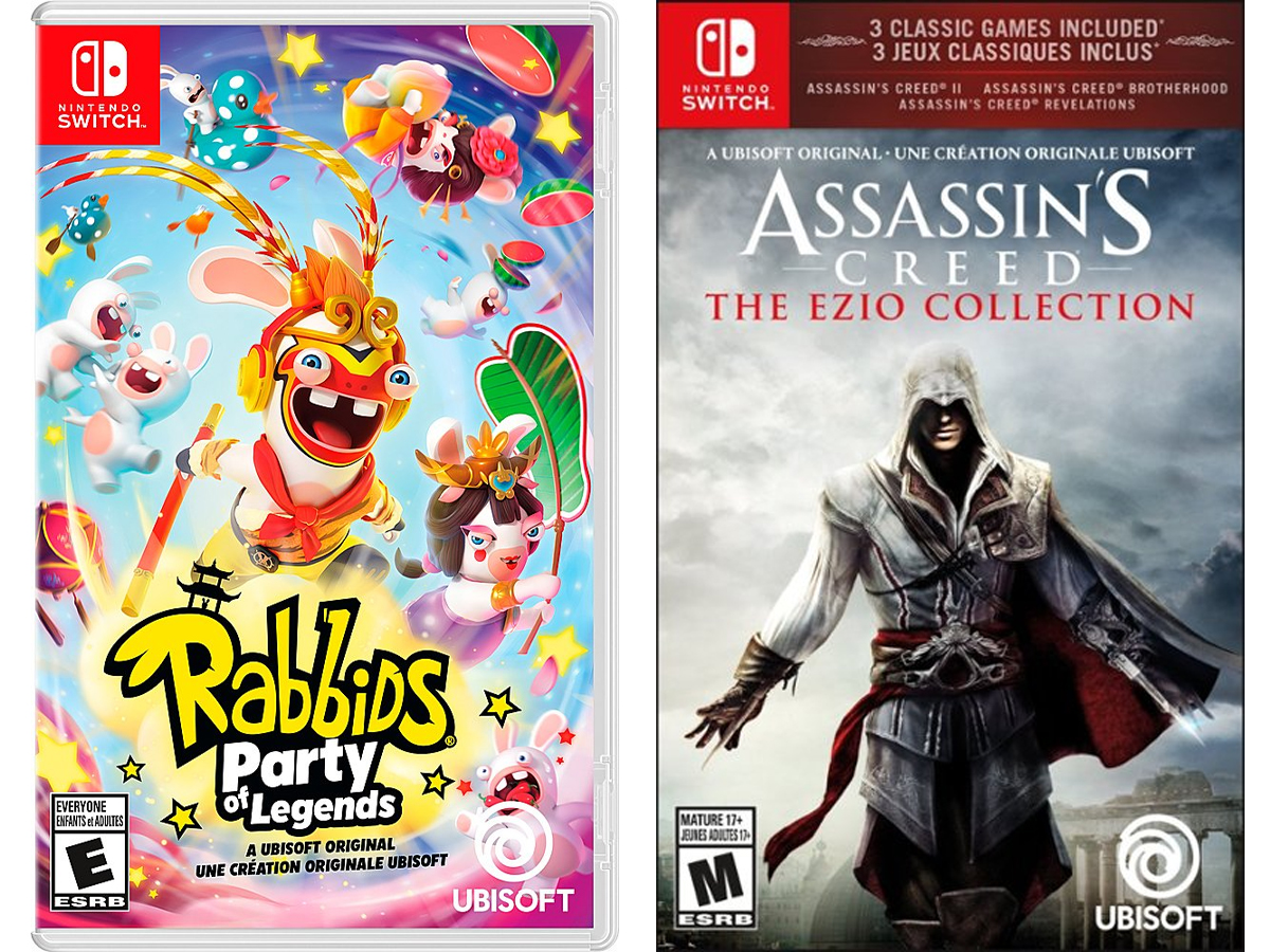 nintendo switch rabbids and assassin's creed video games
