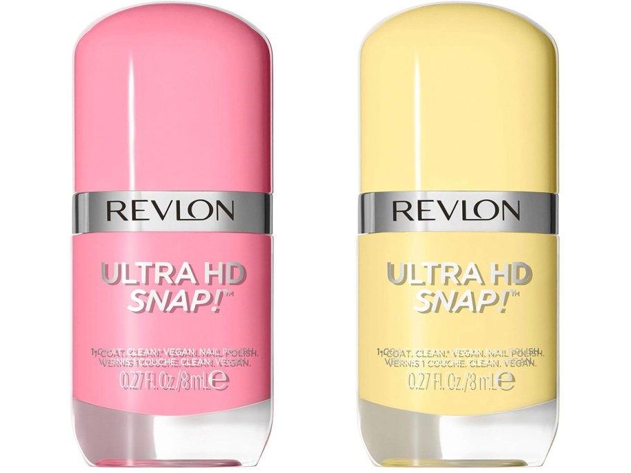 revlon pink and yellow nail polish