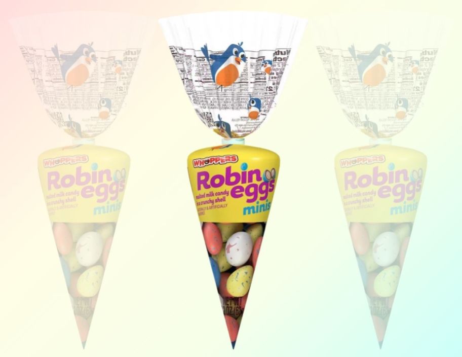 whoppers robin egg easter treat in a carrot shaped bag