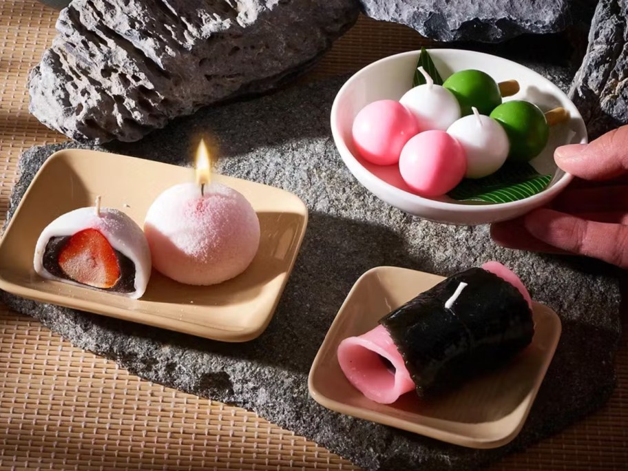 assorted japanese candles
