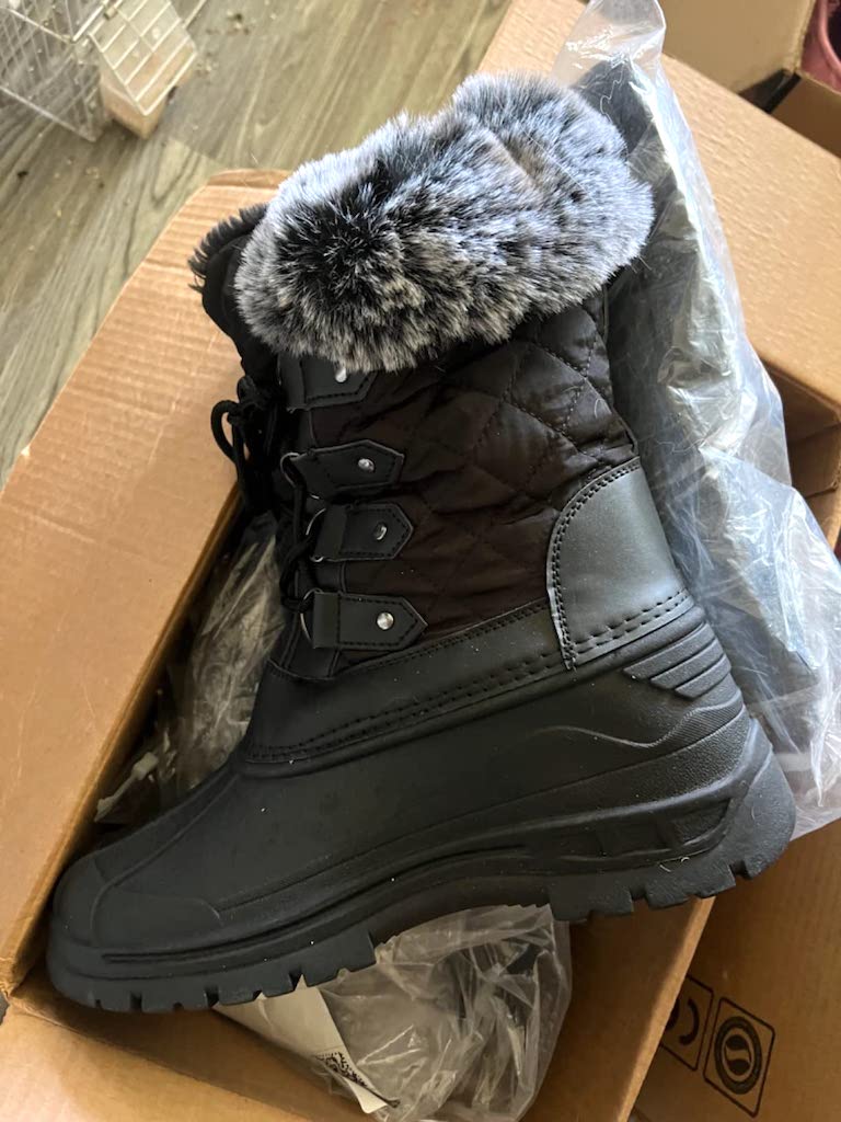 Duck boots with on sale fur