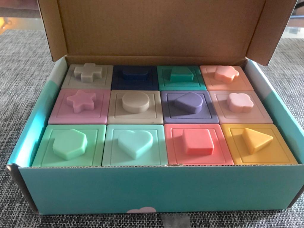 soft baby blocks in box 