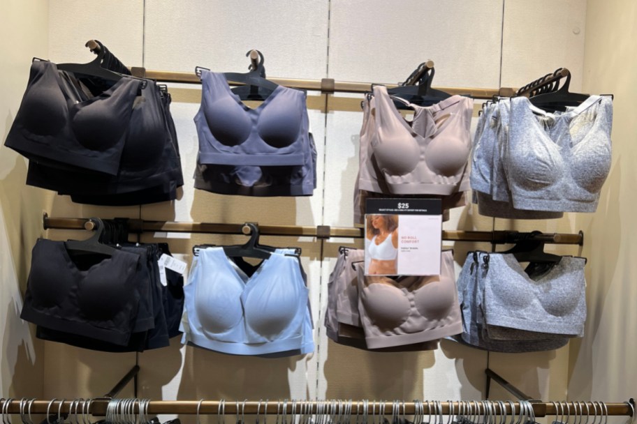 display of soma bras at the store
