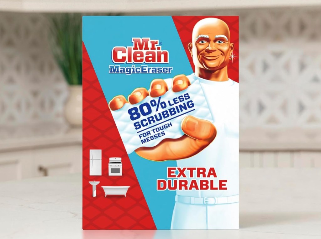 stock image of Mr. Clean Magic Eraser Extra Durable Cleaning Pads w_ Durafoam 2 Pack